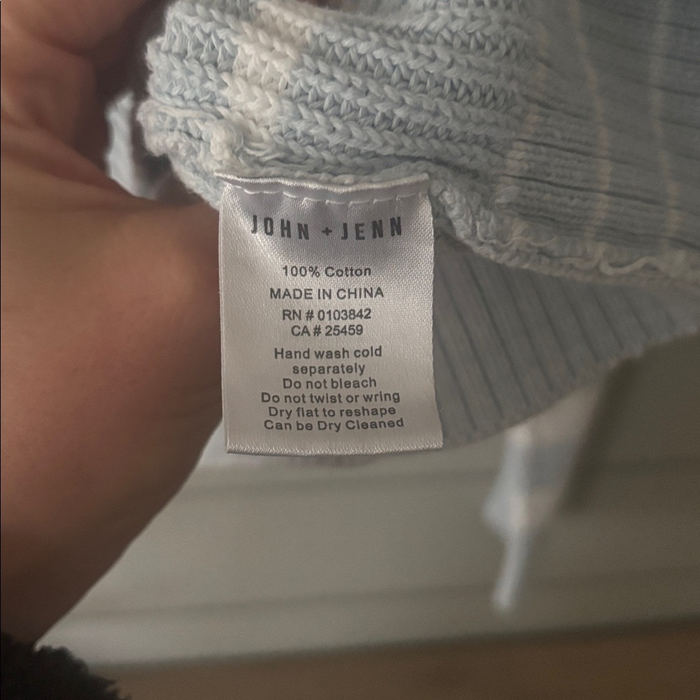 John + Jenn Striped Quarter-Zip Knit Sweater - Picture 6 of 7